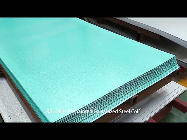 Polos Bergelombang Pre Painted Gi Sheet Ppgl Steel Coil Dx51d Az